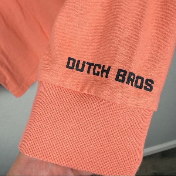 Dutch Bros 1992 Long Sleeve Tee, Peach / Coral L - Retro, Unisex, Shirt, Merch - Picture 4 of 9